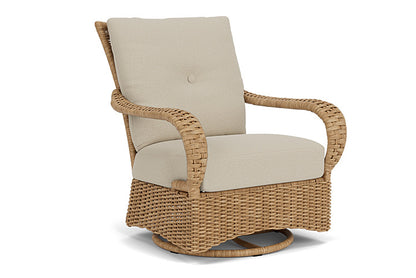 Lloyd Flanders - Magnolia Swivel Glider Lounge Chair In Sandcastle Finish With Rumba Straw Fabric - 3310911412008 view 1