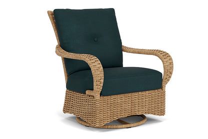Lloyd Flanders - Magnolia Swivel Glider Lounge Chair In Sandcastle Finish With Sandberg Lagoon Fabric - 3310911412039 view 1