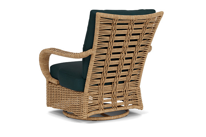 Lloyd Flanders - Magnolia Swivel Glider Lounge Chair In Sandcastle Finish With Sandberg Lagoon Fabric - 3310911412039 view 2