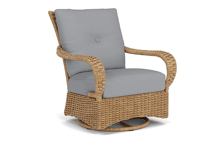 Lloyd Flanders - Magnolia Swivel Glider Lounge Chair In Sandcastle Finish With Sandberg Pewter Fabric - 3310911412029 view 1