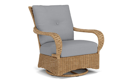 Lloyd Flanders - Magnolia Swivel Glider Lounge Chair In Sandcastle Finish With Sandberg Pewter Fabric - 3310911412029 view 1