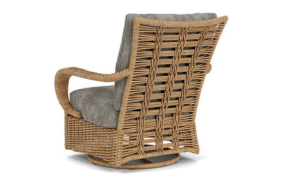 Lloyd Flanders - Magnolia Swivel Glider Lounge Chair In Sandcastle Finish With Surface Slate Fabric - 3310911412056 view 2