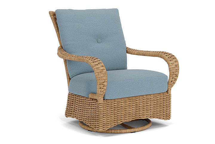 Lloyd Flanders - Magnolia Swivel Glider Lounge Chair In Sandcastle Finish With Unearth Mist Fabric - 3310911412068 view 1