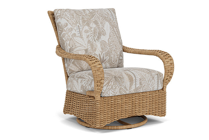 Lloyd Flanders - Magnolia Swivel Glider Lounge Chair In Sandcastle Finish With Wayfarer Dune Fabric - 3310911412073 view 1
