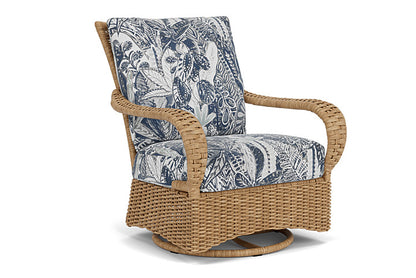 Lloyd Flanders - Magnolia Swivel Glider Lounge Chair In Sandcastle Finish With Wayfarer Mist Fabric - 3310911412074 view 1