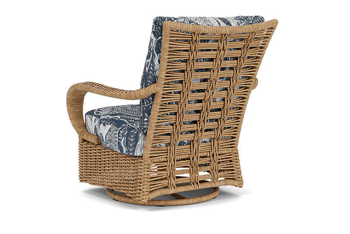 Lloyd Flanders - Magnolia Swivel Glider Lounge Chair In Sandcastle Finish With Wayfarer Mist Fabric - 3310911412074 view 2