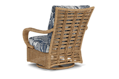 Lloyd Flanders - Magnolia Swivel Glider Lounge Chair In Sandcastle Finish With Wayfarer Mist Fabric - 3310911412074 view 2