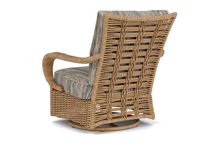 Lloyd Flanders - Magnolia Swivel Glider Lounge Chair In Sandcastle Finish With Woodgrain Ash Fabric - 331091141723 view 2