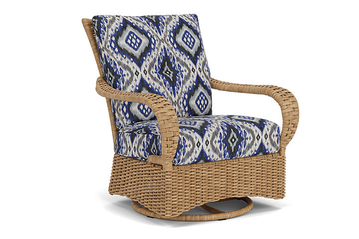 Lloyd Flanders - Magnolia Swivel Glider Lounge Chair In Sandcastle Finish With Yoko Mediterranean Fabric - 331091141705 view 1