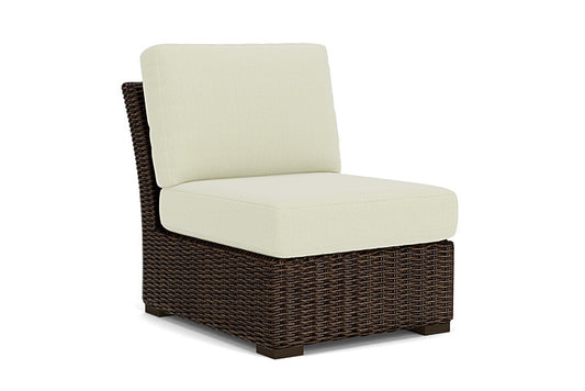 Lloyd Flanders - Mesa Armless Sectional In Pecan Finish With Bamboo Bay Meadow Fabric - 2980530862060 view 1