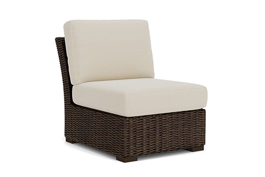 Lloyd Flanders - Mesa Armless Sectional In Pecan Finish With Beach Natural Fabric - 2980530862005 view 1