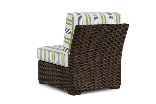 Lloyd Flanders - Mesa Armless Sectional In Pecan Finish With Berkely Hall Green Fabric - 2980530862062 view 2