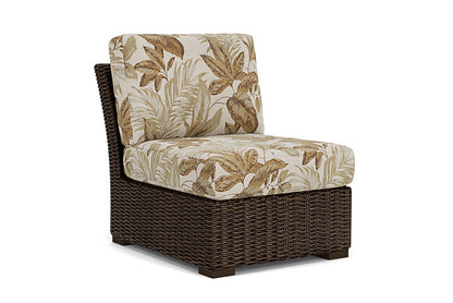 Lloyd Flanders - Mesa Armless Sectional In Pecan Finish With Botanic Willow Fabric - 298053086164 view 1