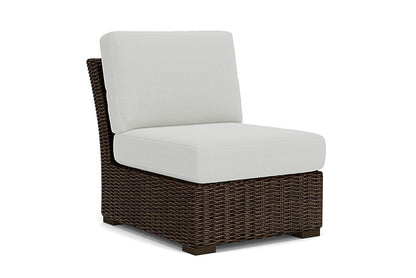 Lloyd Flanders - Mesa Armless Sectional In Pecan Finish With Bright Side Fog Fabric - 2980530862012 view 1