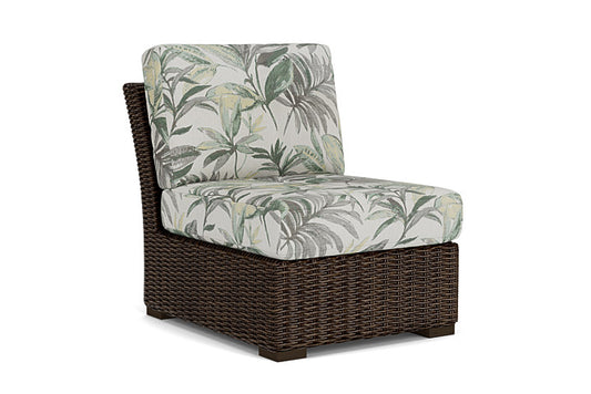 Lloyd Flanders - Mesa Armless Sectional In Pecan Finish With Calidora Mist Fabric - 298053086094 view 1