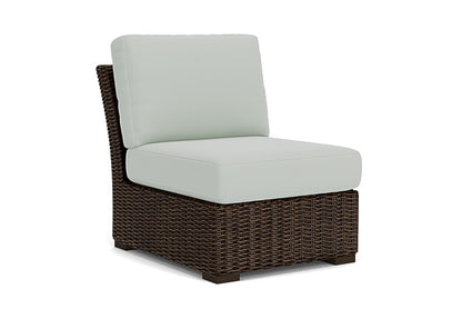 Lloyd Flanders - Mesa Armless Sectional In Pecan Finish With Callen Celadon Fabric - 2980530862024 view 1