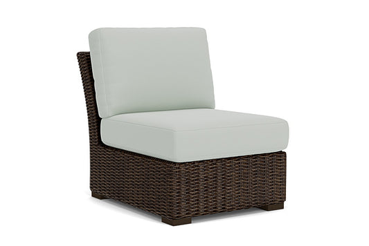 Lloyd Flanders - Mesa Armless Sectional In Pecan Finish With Callen Celadon Fabric - 2980530862024 view 1