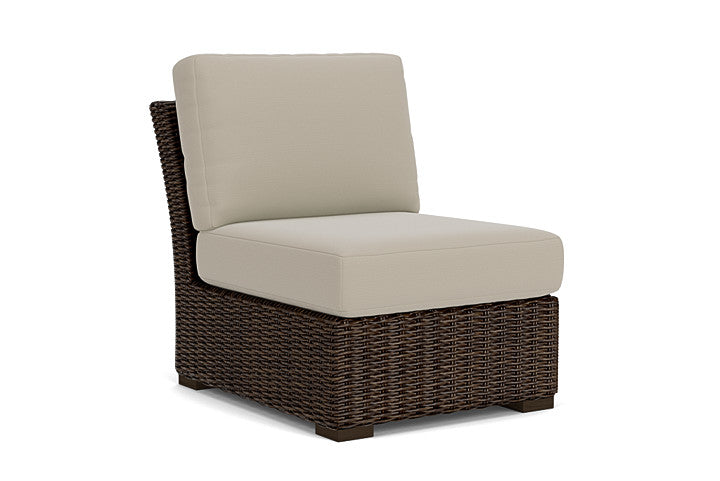 Lloyd Flanders - Mesa Armless Sectional In Pecan Finish With Callen Driftwood Fabric - 2980530862023 view 1