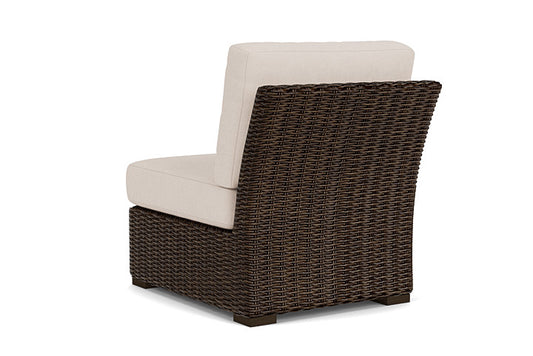 Lloyd Flanders - Mesa Armless Sectional In Pecan Finish With Canvas Birds Eye Fabric - 298053086937 view 2