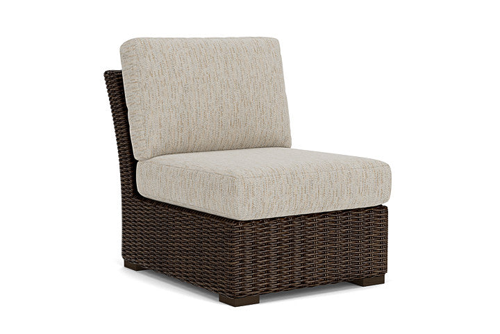 Lloyd Flanders - Mesa Armless Sectional In Pecan Finish With Charlotte Sparrow Fabric - 298053086183 view 1
