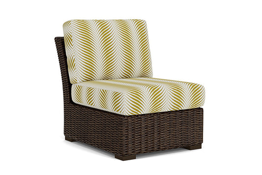 Lloyd Flanders - Mesa Armless Sectional In Pecan Finish With Clock Out Dew Fabric - 2980530862083 view 1