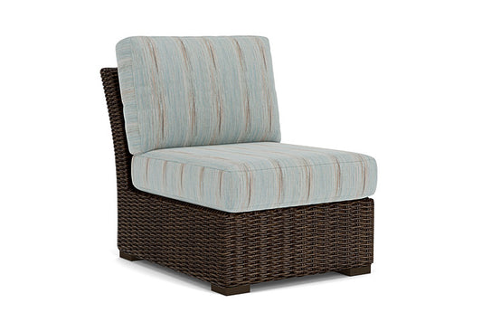 Lloyd Flanders - Mesa Armless Sectional In Pecan Finish With Colorwave Mist Fabric - 2980530862072 view 1