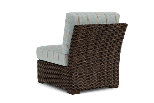 Lloyd Flanders - Mesa Armless Sectional In Pecan Finish With Colorwave Mist Fabric - 2980530862072 view 2