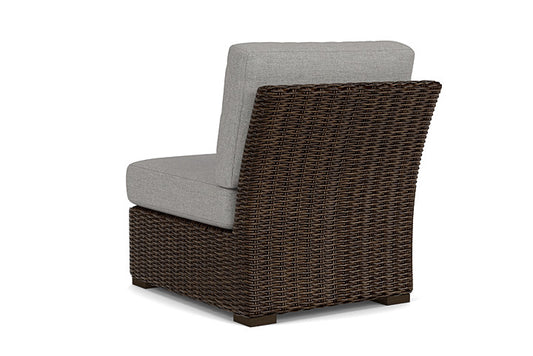 Lloyd Flanders - Mesa Armless Sectional In Pecan Finish With Demo Stone Fabric - 298053086095 view 2