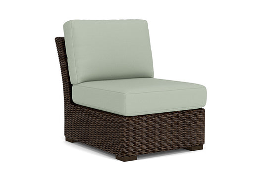 Lloyd Flanders - Mesa Armless Sectional In Pecan Finish With Fife Aruba Fabric - 298053086748 view 1