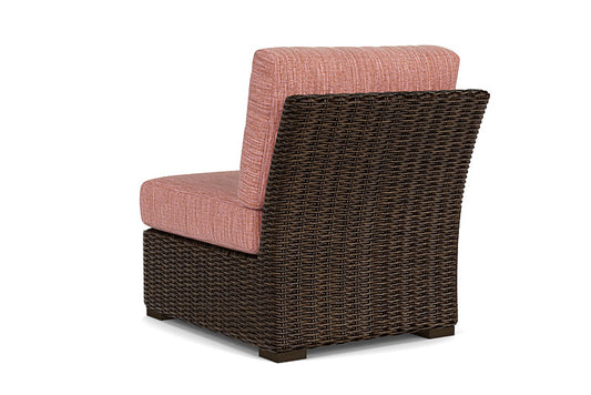 Lloyd Flanders - Mesa Armless Sectional In Pecan Finish With Friendly Carnival Fabric - 2980530862043 view 2