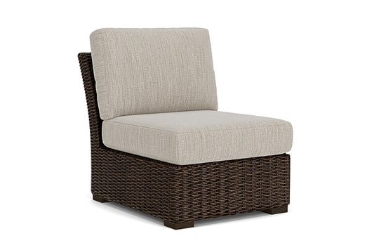 Lloyd Flanders - Mesa Armless Sectional In Pecan Finish With Friendly Flax Fabric - 2980530862026 view 1