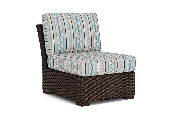 Lloyd Flanders - Mesa Armless Sectional In Pecan Finish With Ilona Resort Fabric - 2980530862069 view 1