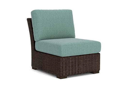 Lloyd Flanders - Mesa Armless Sectional In Pecan Finish With Loveboat Mint Fabric - 2980530862010 view 1