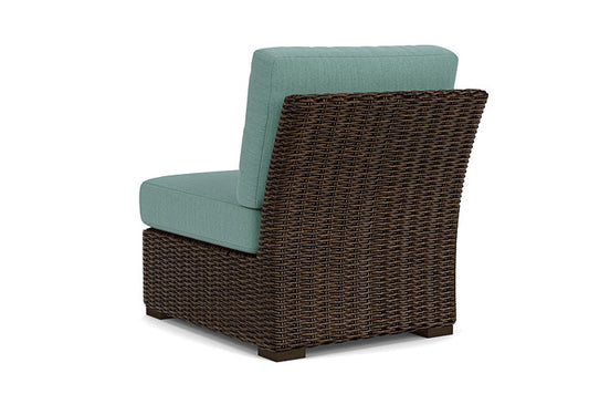 Lloyd Flanders - Mesa Armless Sectional In Pecan Finish With Loveboat Mint Fabric - 2980530862010 view 2
