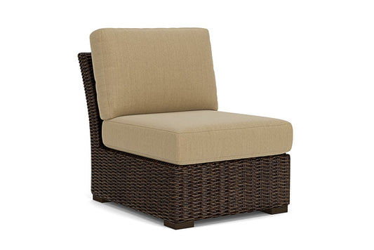Lloyd Flanders - Mesa Armless Sectional In Pecan Finish With Loveboat Saffron Fabric - 2980530862009 view 1