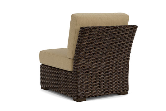 Lloyd Flanders - Mesa Armless Sectional In Pecan Finish With Loveboat Saffron Fabric - 2980530862009 view 2