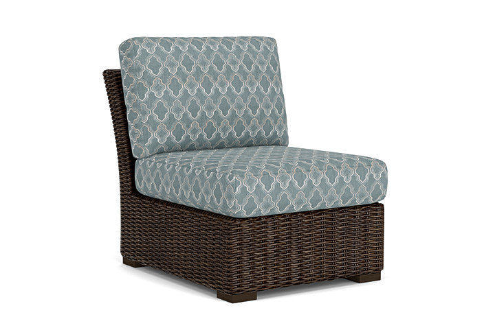 Lloyd Flanders - Mesa Armless Sectional In Pecan Finish With Luna Mist Fabric - 2980530862070 view 1