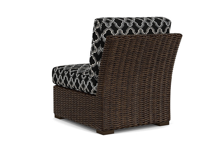 Lloyd Flanders - Mesa Armless Sectional In Pecan Finish With Luna Onyx Fabric - 2980530862071 view 2