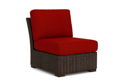 Lloyd Flanders - Mesa Armless Sectional In Pecan Finish With Partyline Lollipop Fabric - 2980530862054 view 1
