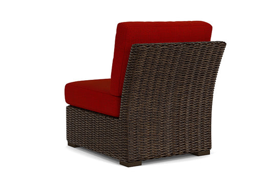 Lloyd Flanders - Mesa Armless Sectional In Pecan Finish With Partyline Lollipop Fabric - 2980530862054 view 2