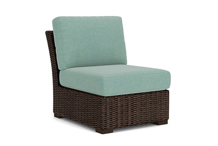 Lloyd Flanders - Mesa Armless Sectional In Pecan Finish With Pavian Pool Fabric - 2980530862045 view 1