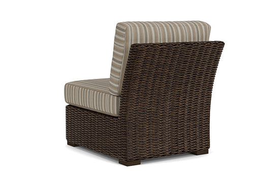 Lloyd Flanders - Mesa Armless Sectional In Pecan Finish With Purveyor Pewter Fabric - 298053086146 view 2