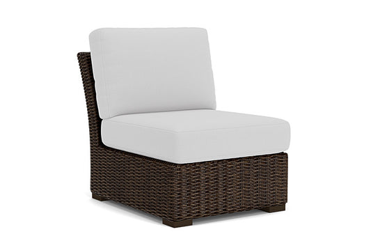 Lloyd Flanders - Mesa Armless Sectional In Pecan Finish With Reflections Ice Fabric - 2980530862052 view 1