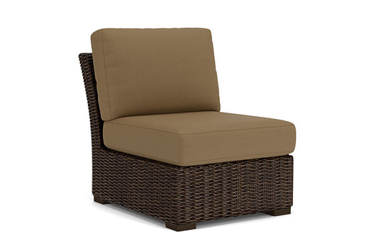 Lloyd Flanders - Mesa Armless Sectional In Pecan Finish With Reflections Straw Fabric - 2980530862053 view 1