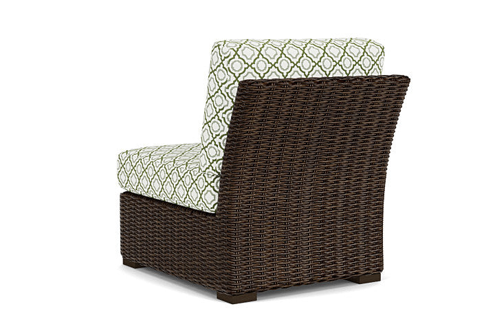 Lloyd Flanders - Mesa Armless Sectional In Pecan Finish With Savannah Green Fabric - 2980530862064 view 2
