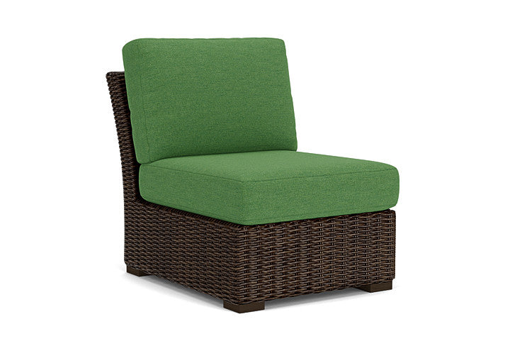 Lloyd Flanders - Mesa Armless Sectional In Pecan Finish With Seadog Botanical Fabric - 2980530862066 view 1