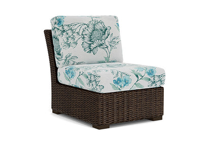 Lloyd Flanders - Mesa Armless Sectional In Pecan Finish With Serena Floral Mist Fabric - 2980530862078 view 1