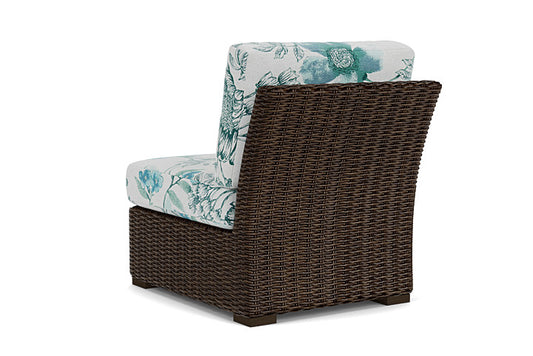 Lloyd Flanders - Mesa Armless Sectional In Pecan Finish With Serena Floral Mist Fabric - 2980530862078 view 2
