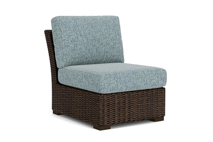 Lloyd Flanders - Mesa Armless Sectional In Pecan Finish With Serene Ocean Fabric - 2980530862032 view 1