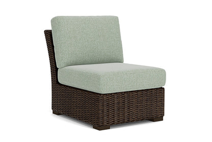 Lloyd Flanders - Mesa Armless Sectional In Pecan Finish With Serene Spa Fabric - 2980530862031 view 1